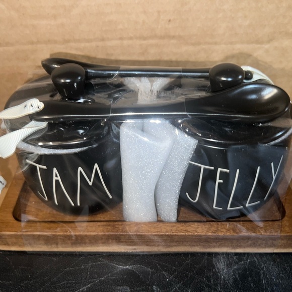 Rae Dunn Other - Rae Dunn Black Jam and Jelly Set